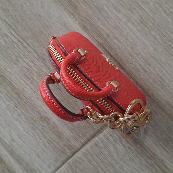 NWT red Coach bag charm - Picture 2 of 16
